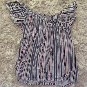 Striped sleeveless top